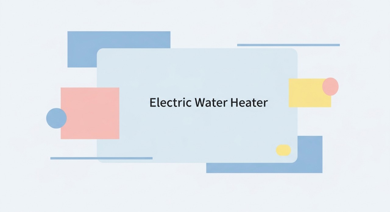 Skrin peranti digital yang menunjukkan terjemahan istilah pemanas air elektrik kepada electric water heater.